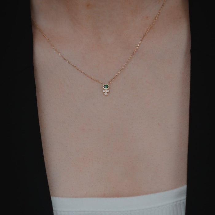 Burren Jewellery 18k gold plate coming together necklace