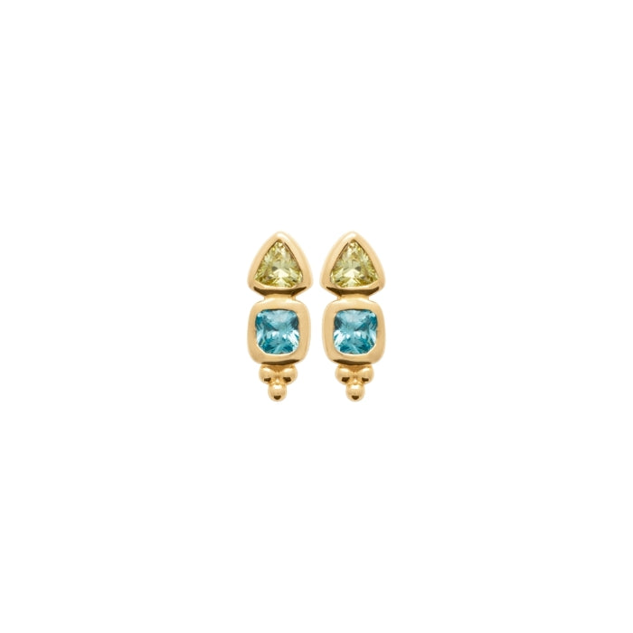 Burren Jewellery 18k gold plate coral reef earrings
