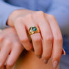 Burren Jewellery 18k gold plate done with it all ring model1