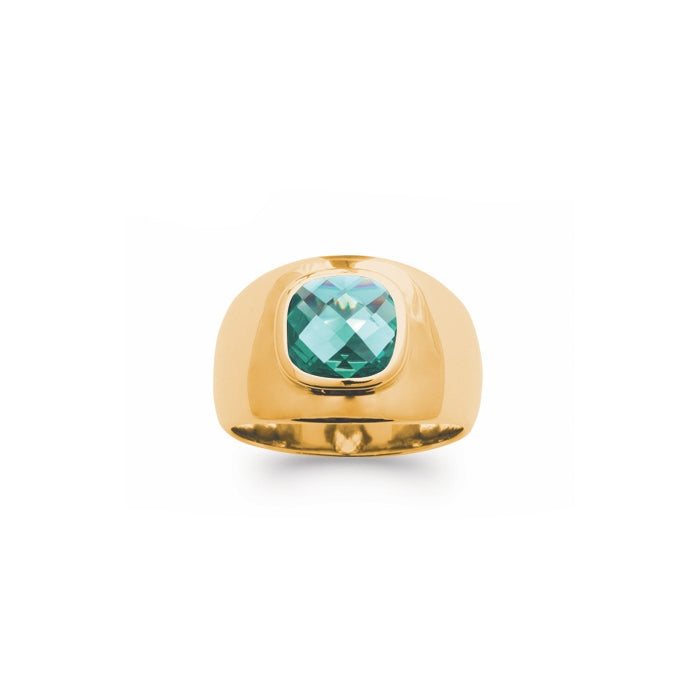 Burren Jewellery 18k gold plate done with it all ring top
