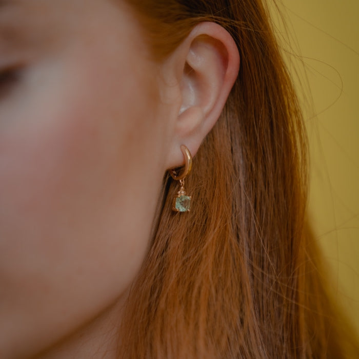 Burren Jewellery 18k gold plate emotions high earrings model1