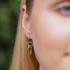 Burren Jewellery 18k gold plate i'm not stopping earrings model