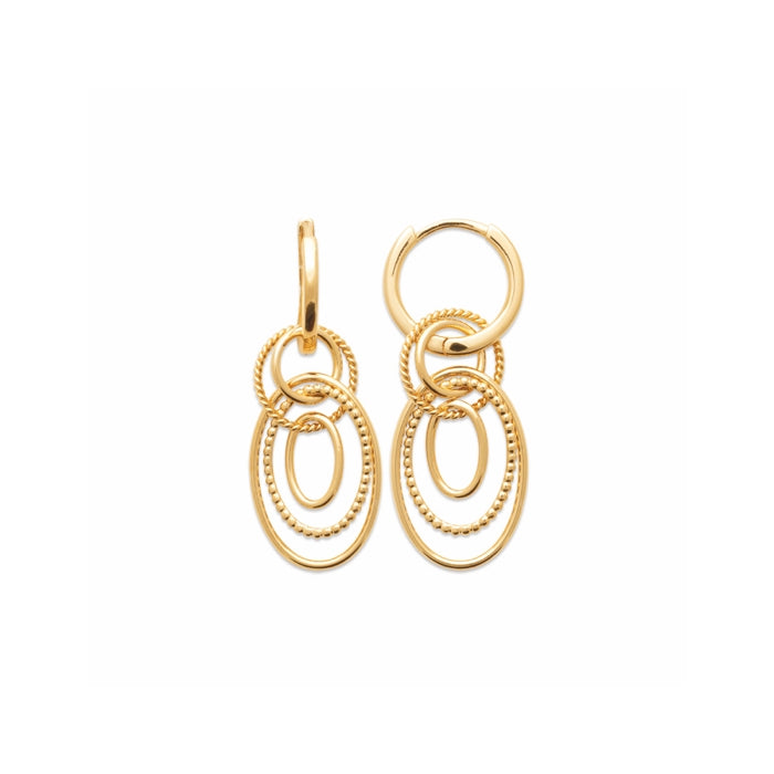 Burren Jewellery 18k gold plate i'm not stopping earrings