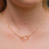 Burren Jewellery 18k gold plate i'm not stopping necklace model