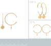 Burren Jewellery 18k gold plate im so in love with u hoop earrings measurements