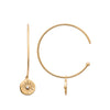 Burren Jewellery 18k gold plate im so in love with u hoop earrings
