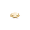 Burren Jewellery 18k gold plate impression ring top