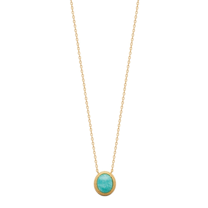 Burren-Jewellery-18k-gold-plate let the music do the talking necklace full