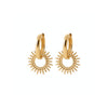 Burren Jewellery 18k gold plate let's meet earrings front