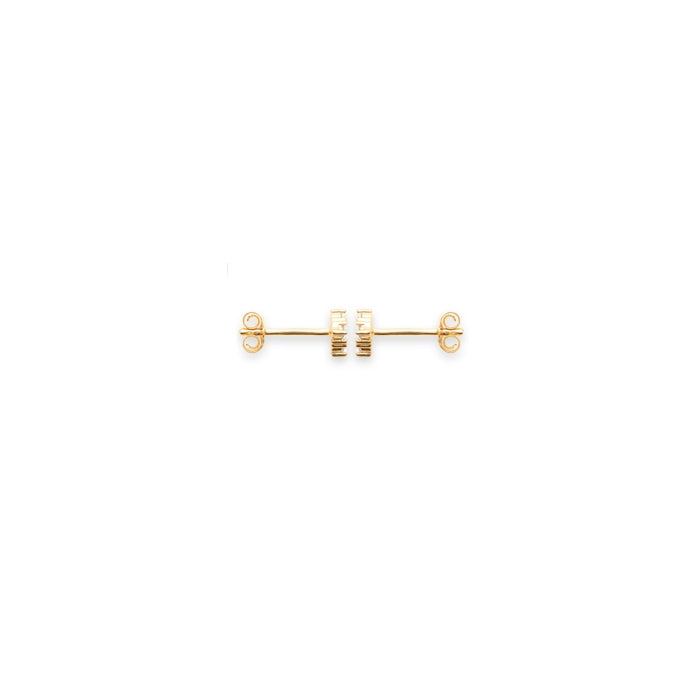 Burren Jewellery 18k gold plate light years earrings side