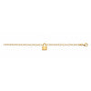 Burren Jewellery 18k gold plate lock down bracelet full