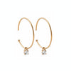 Burren Jewellery 18k gold plate loving U forever hoop earrings