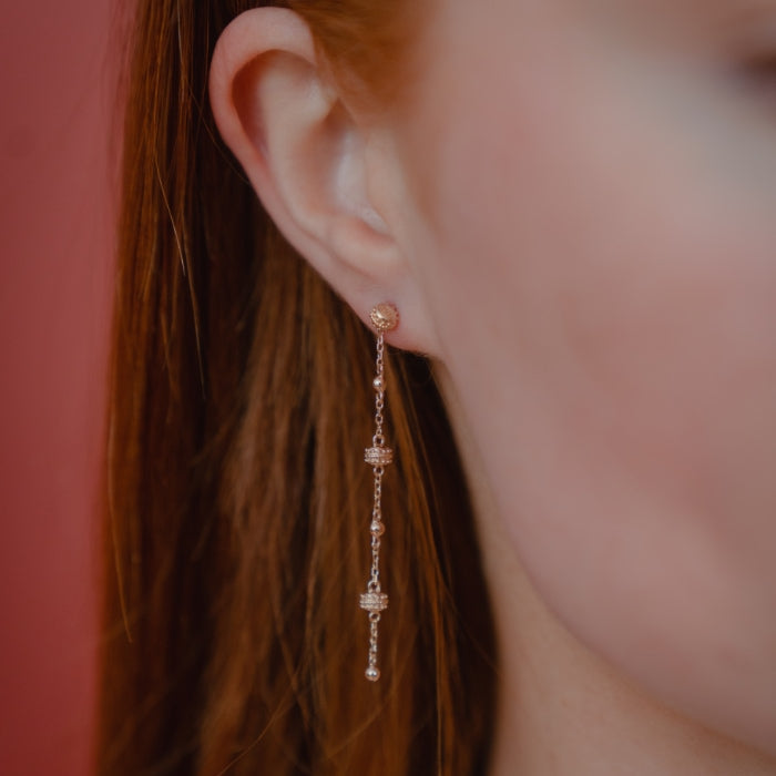 Burren Jewellery 18k gold plate macarons earrings