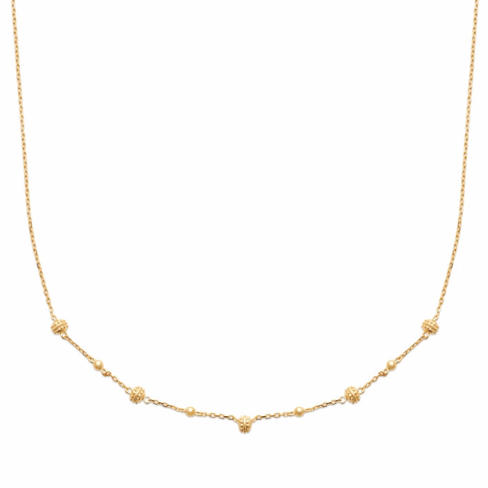 Burren Jewellery 18k gold plate macarons necklace full