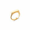 Burren Jewellery 18k gold plate mellow heartbeat ring