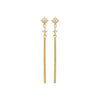 Burren Jewellery 18k gold plate momentum earrings