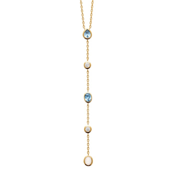 Burren Jewellery 18k gold plate no room for hesitation necklace