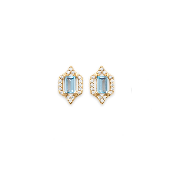 Burren Jewellery 18k gold plate nocturnal earrings