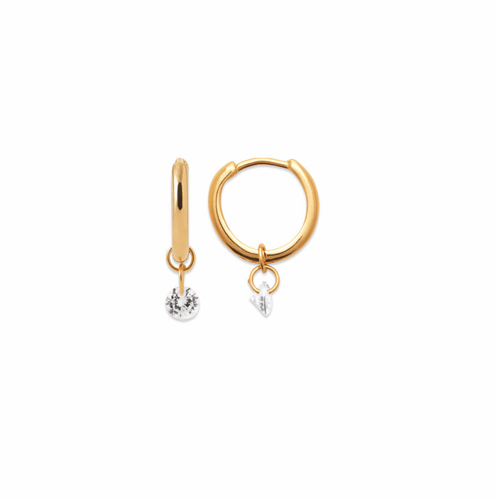 Burren Jewellery 18k gold plate one day i'll fly away earrings