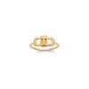 Burren Jewellery 18k gold plate passing time ring top
