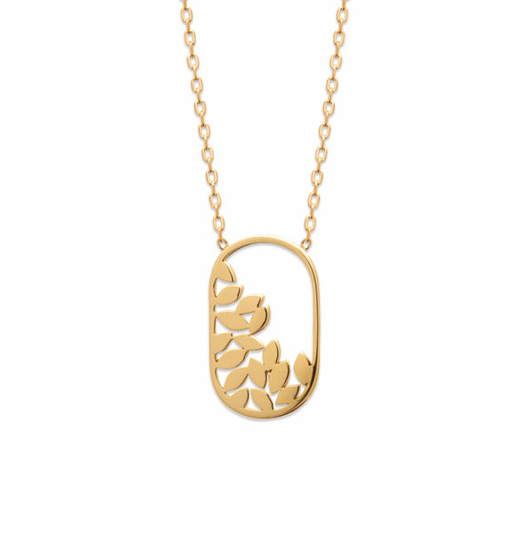Burren Jewellery 18k gold plate picturesque necklace