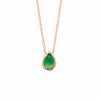 Burren Jewellery 18k gold plate place to call home green necklace