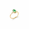 Burren Jewellery 18k gold plate place to call home green ring