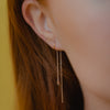 Burren Jewellery 18k gold plate polaris earrings model