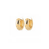 Burren Jewellery 18k gold plate raindrops small earrings angle