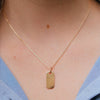 Burren Jewellery 18k gold plate retro fun necklace model