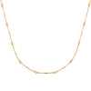 Burren Jewellery 18k gold plate running in the night necklace full
