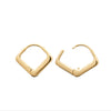 Burren Jewellery 18k gold plate sea breeze huggie earrings