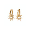 Burren Jewellery 18k gold plate serenade earrings front