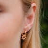 Burren Jewellery 18k gold plate serenade earrings model