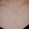 Burren Jewellery 18k gold plate shining luck necklace model front