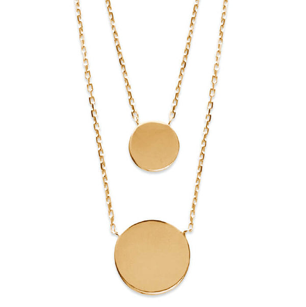 Burren Jewellery 18k gold plate Snooping Around necklace