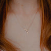 Burren Jewellery 18k gold plate spring time necklace model front