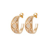 Burren Jewellery 18k gold plate starry night earrings angle