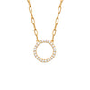 Burren Jewellery 18k gold plate tear it down necklace