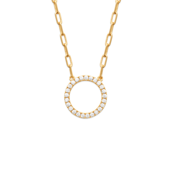 Burren Jewellery 18k gold plate tear it down necklace