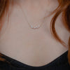 Burren Jewellery 18k gold plate tender touch necklace model front