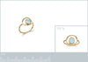 Burren Jewellery 18k gold plate the pair of yaeh ring measurements