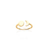 Burren Jewellery 18k gold plate the sun and moon ring