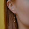 Burren Jewellery 18k gold plate under the stars earrings model