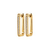 Burren Jewellery 18k gold plate void in my heart earrings