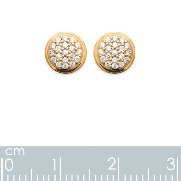 Burren Jewellery 18k gold plate whisper sweet things earrings measurements