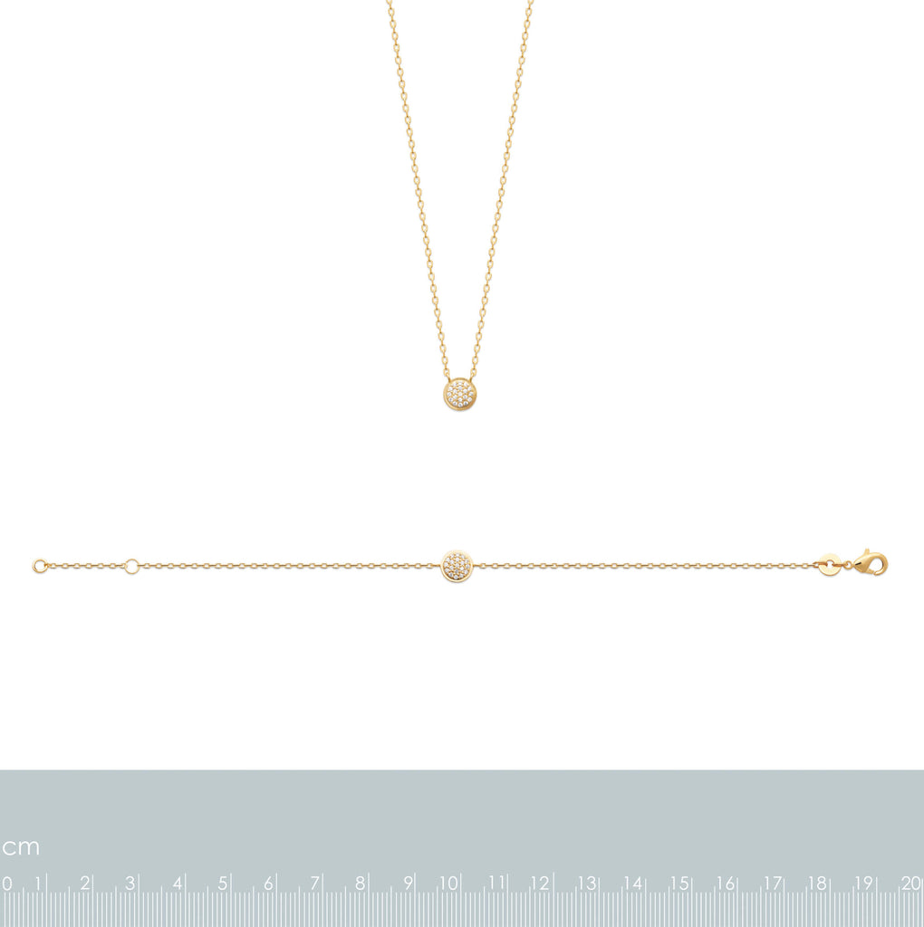 Burren Jewellery 18k gold plate whisper sweet things necklace measurements