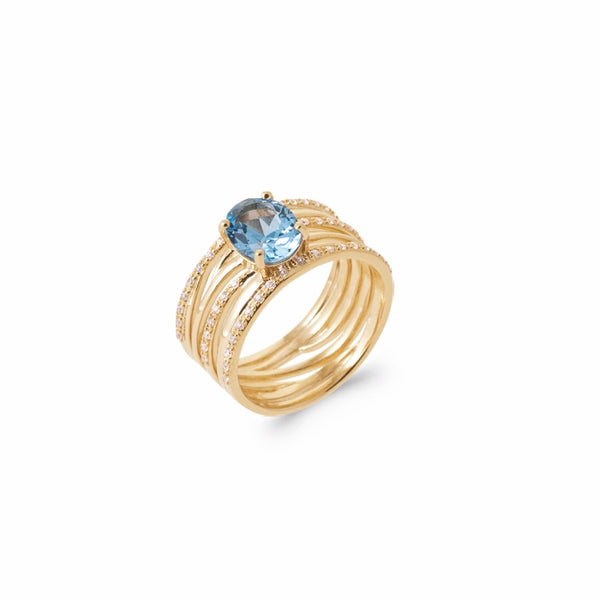 Burren Jewellery 18k gold plate you can't stop me ring