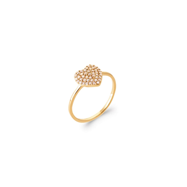 Burren Jewellery 18k gold plated Kissed by nature ring