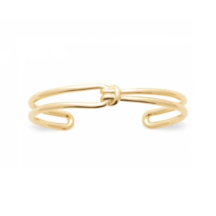 Burren Jewellery 18k gold plated all tied up bangle top